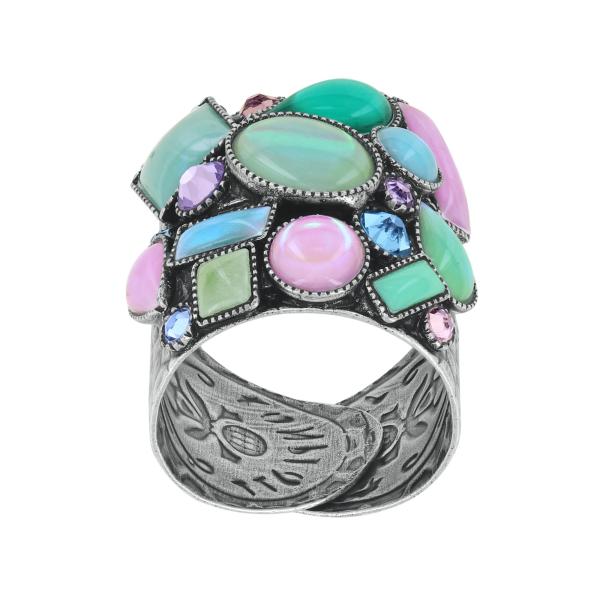 Pastel Multi - Afternoon Bling - Ring von Konplott